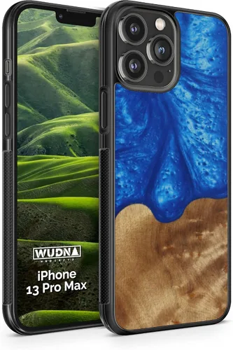 Vista 13 de WUDN Funda delgada de resina y madera para teléfono compatible con Apple iPhone 6, 6s, 7, 8, SE