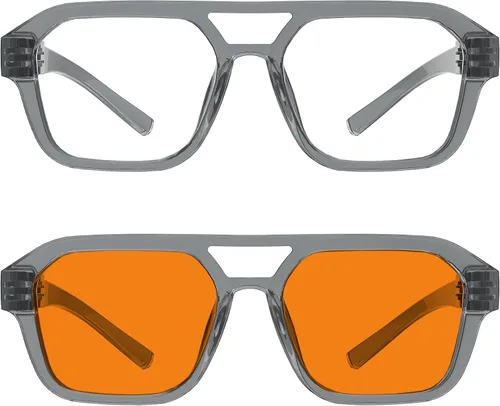 Vista 263 de Eyekepper Gafas de luz azul para hombre y mujer, paquete de 6 lentes Pilot Paquete de 6 color mezclado