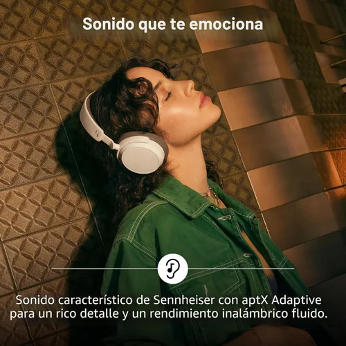 Vista 4 de Sennheiser ACCENTUM Plus - Auriculares inalámbricos Bluetooth con cancelación de ruido, función de carga rápida, hasta 50 horas de reproducción, ANC