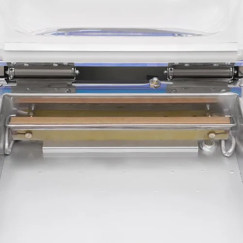 Vista 5 de Máquina selladora al vacío, 360 W 110 V Máquina de envasado al vacío comercial Sellador de preservación de cámara eléctrica de acero inoxidable
