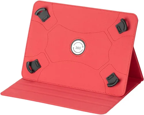 Vista 2 de Funda Universal para Tablet de 9-10,1 pulgadas, para SAIWAN D10A (10,1"), con Correa de Fijación de Silicona Ajustable - Rojo WYTDY
