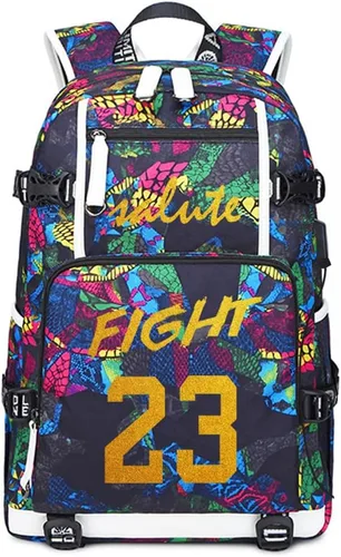 Vista 16 de Basketball Player 23 Multifunction Backpack Travel Daypacks Fans Laptop Bag For Men Wome