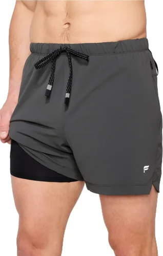 Vista 67 de Fabletics The One - Pantalón corto para hombre (forro), entrenamiento, natación, ligero, de secado rápido, bolsillo con cremallera, tejido elástico