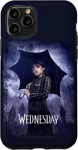 Vista 29 de Funda para iPhone 16 Wednesday con paraguas Nevermore Academy Photo Portrait
