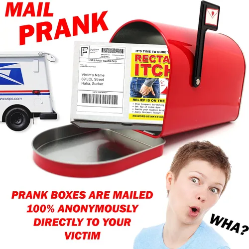Vista 3 de Caja de broma postal de correo de picazón rectal broma práctica ~ Regalo de broma divertida broma se envía a un ser querido/víctima 100% anónimo