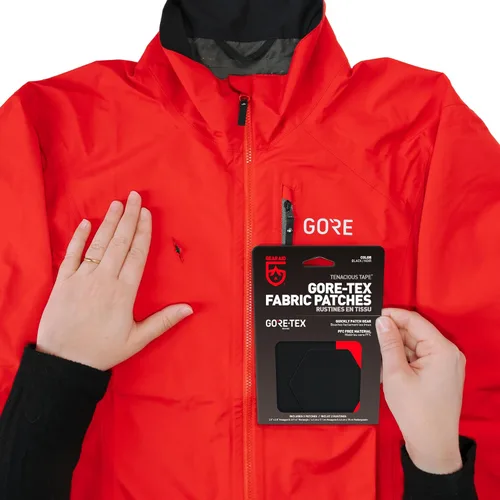 Vista 7 de GEAR AID Tenacious Tape Gore-TEX - Parches de tela para fijar rápidamente agujeros y desgarros en chaquetas, guantes, pantalones de lluvia y esquí