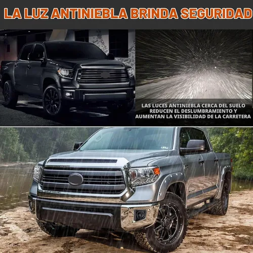 Vista 8 de Luz antiniebla LED con DRL compatible con Toyota Tundra 2014 2015 2016 2017 2018 2019 2020 2021 luces antiniebla de parachoques