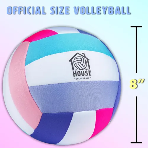 Vista 3 de in The House - Pelota de voleibol suave para interiores para niños y niñas (a partir de 3 años), sensación realista, pelota de entrenamiento