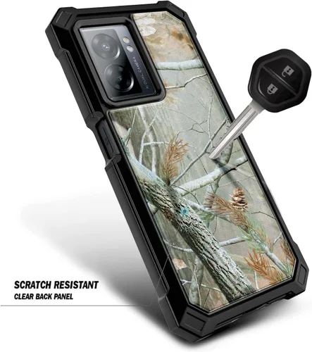 Vista 4 de NZND Funda compatible con OnePlus Nord N300 5G con [protector de pantalla integrado], funda protectora de cuerpo completo a prueba de golpes