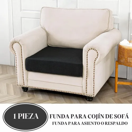 Vista 2 de LA MEACK Funda de Cojín de Sofá Funda de Cojín de Asiento Funda Elástica para Sillón Fundas Separadas para Sofá Seccional Protector de Muebles