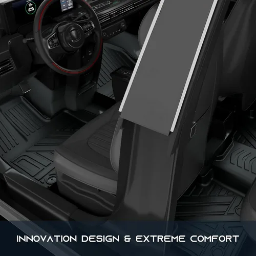 Vista 4 de ASLONG Alfombrillas de automóvil de 5 asientos para Toyota RAV4 2019, 2020, 2021, 2022 2023, forro de primera y 2ª fila, juego completo delantero