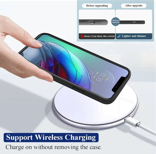 Vista 6 de Compatible con Honor 70 Funda de silicona púrpura Honor 70 funda protectora delgada a prueba de golpes funda protectora suave antihuellas dactilares