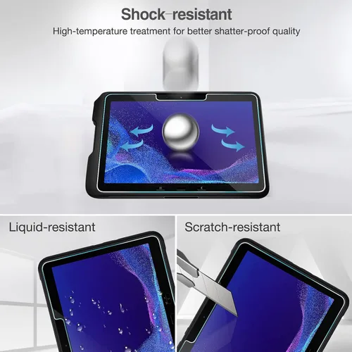 Vista 6 de ProCase Paquete de 2 protectores de pantalla para Samsung Galaxy Tab Active4 Pro de 10.1 pulgadas 2022/Tab Active Pro de 10.1 pulgadas 2019