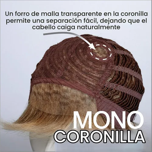 Vista 4 de Paula Young Becky - Peluca rizada con encaje frontal WhisperLite, codiciada