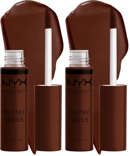 Vista 37 de NYX MAQUILLAJE PROFESIONAL Brillo de mantequilla, brillo de labios no pegajoso, - Eclair (rosa)
