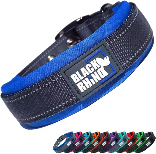Vista 22 de Black Rhino - The Comfort Collar - Collar de perro acolchado de neopreno ultra suave para todas las razas. Resistente, ajustable, reflectante