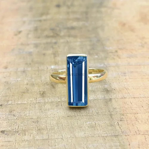 Vista 53 de Anillo de plata de ley maciza superpuesta de oro amarillo de 18 quilates para mujer, anillo de compromiso de plata esterlina, juego de bisel