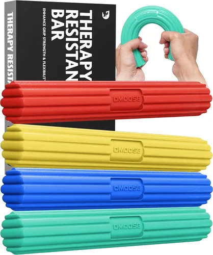 Vista 7 de DMoose Fitness Flex Resistance Bar for Physical Therapy - Non-Slip Odorless Material, Exercise Bar for Tennis & Golfers Elbow Tendonitis Relief