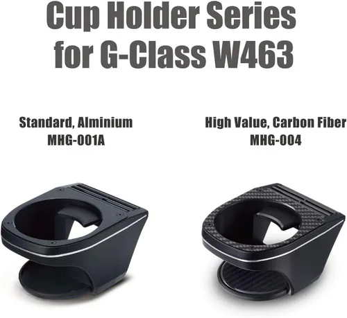 Vista 6 de AZUTO Portavasos para Mercedes-Benz Clase G G-Wagen W463, Ajuste y Acabado Personalizado, Diseñado y Ensamblado en Japón, MHG-001