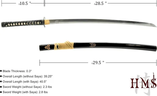 Vista 5 de HMS Hattori Hanzo Iron Tsuba completamente funcional