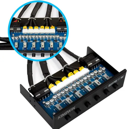 Vista 6 de Controlador de refrigeración KingWin, Negro