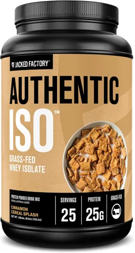 Vista 11 de Jacked Factory Auténtico polvo aislado de proteína de suero ISO, bajo en carbohidratos, proteína de construcción muscular sin OMG sin rellenos