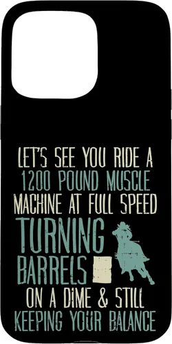 Vista 31 de 1200 Pound Muscle Turning Barrels Racing Rodeo Horse Gift Case for iPhone 17