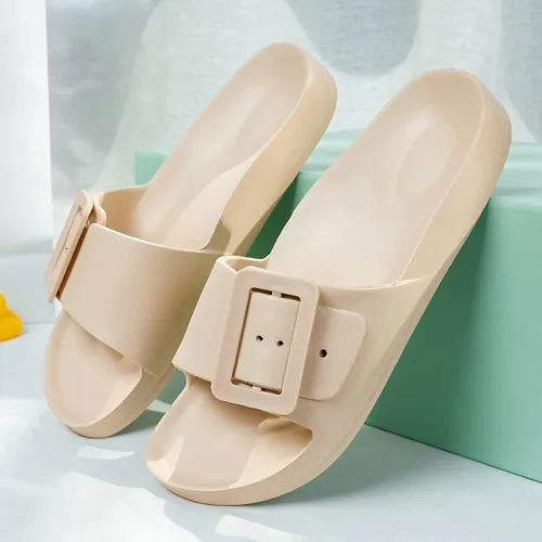 Vista 4 de L LOUBIT Sandalias de nube para mujer con soporte de arco, sandalias de recuperación suave, ligeras, para verano, playa, antideslizantes, zapatos