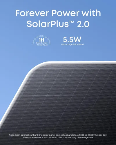 Vista 6 de eufy Security eufyCam S4, kit de 2 cámaras, 4K solar, PTZ de 3 lentes, sistema inalámbrico