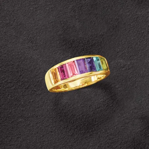 Vista 8 de Ross-Simons 2.20 ct. t.w. Multi-Gemstone Ring in 14kt Yellow Gold