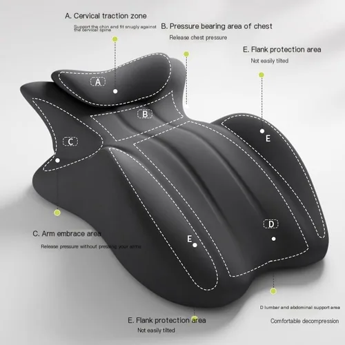 Vista 2 de Discreet - Almohada de cuña para parejas, cojín de espuma viscoelástica para asiento de cama, almohadilla de estrés para apoyo de intimidad