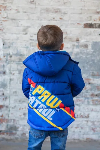 Vista 4 de Paw Patrol Rubble Marshall Chase Zip Up Puffer Jacket Toddler to Big Kid