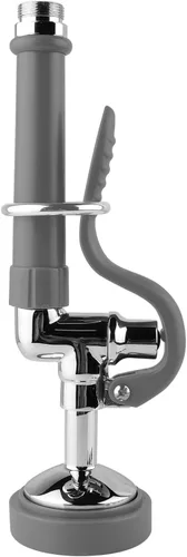 Vista 8 de Pulverizador de preenjuague comercial con manguera de acero inoxidable de 45 pulgadas, rociador de fregadero comercial de 1.42 GPM, rociador