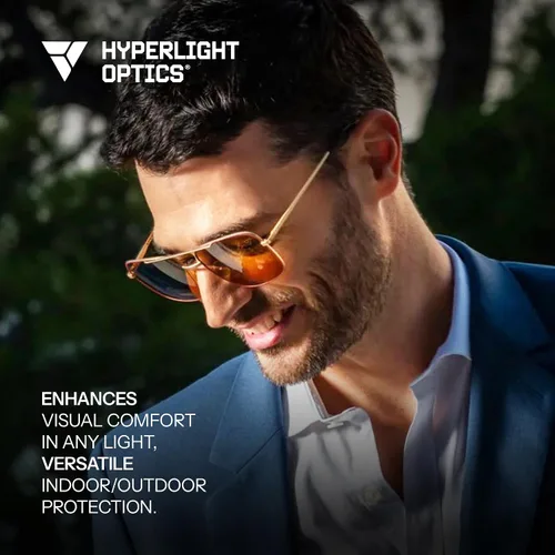 Vista 8 de Hyperlight Aviator Red Fullerene C60 UV & bluelight - Lentes de sol de lujo unisex para mujer, gafas de sol de diseño para hombres. Gafas de sol