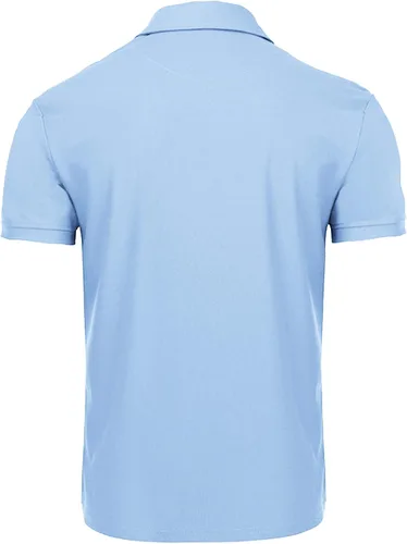 Vista 4 de LLdress Polo de golf para hombre, manga corta, casual, para verano, deportes al aire libre, camiseta de tenis