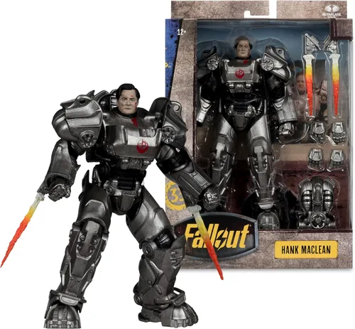 Vista 6 de McFarlane Toys - Figura de acción de lujo Fallout Hank MacLean de 7 pulgadas