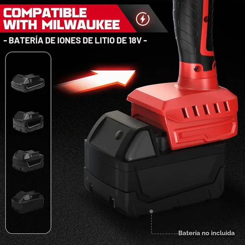 Vista 4 de Ecarke Herramienta de vibración inalámbrica para azulejos compatible con Rojo