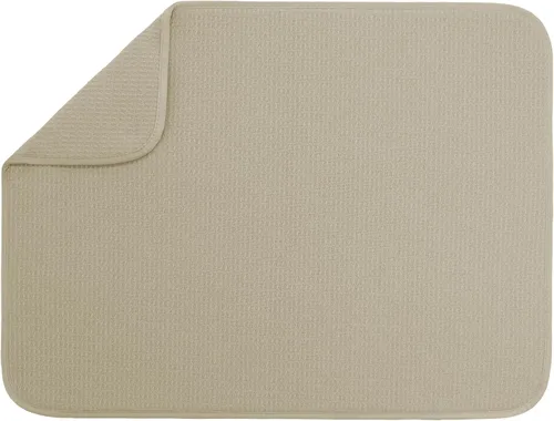 Vista 16 de S&T INC. Tapete de microfibra para secado de platos, reversible y absorbente para cocina, de 16 x 18 pulgadas, color negro