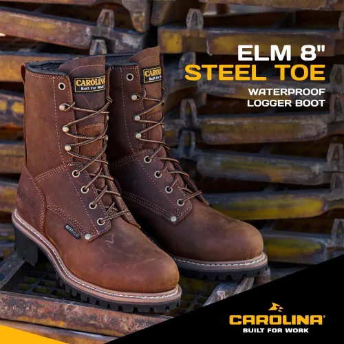 Vista 3 de Carolina - Botas estilo leñador para hombre (20 cm).