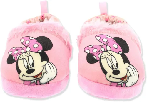 Vista 3 de Minnie Mouse - Pantuflas de felpa para niña pequeña