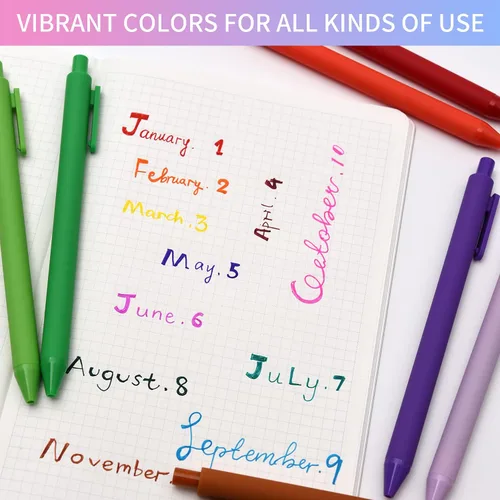 Vista 7 de Bolígrafos de gel retráctiles, 20 colores surtidos
