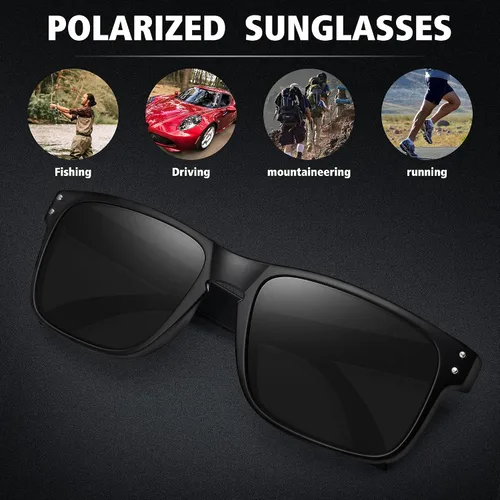 Vista 6 de MEETSUN Gafas de sol polarizadas para hombres y mujeres gafas de pesca con protección UV400