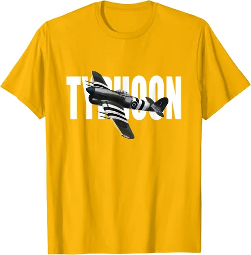 Vista 83 de RAF Hawker Typhoon WW2 Fighter Aircraft T-Shirt