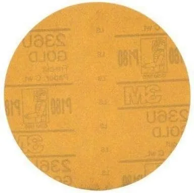Vista 15 de 3M 182 Hookit - 236U Oro 6 pulgadas, P1C, disco de película antipolvo., 6, Dorado