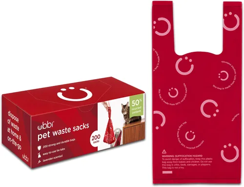 Vista 6 de Ubbi Portátil Dispensador y Soporte para Bolsas de Caca de Perro con Correa Retráctil y Accesorio para Correa, Incluye 2 Rollos de Bolsas de Basura