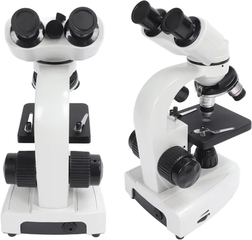Vista 6 de Microscopio binocular compuesto 40X-5000X Aumento Rotación de 360 ° Sistema de iluminación ajustable Microscopios profesionales para pruebas
