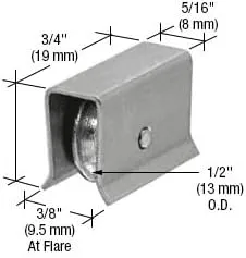 Vista 2 de CRL Conjunto de rueda de rodamiento de bolas resistente para CRL H-Bar