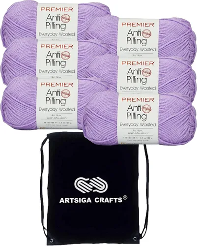 Vista 61 de Premier Yarns Antibolitas para todos los días Blancanieves 100-1 Dn100-1-Snow-White