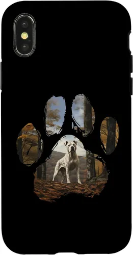Vista 4 de iPhone 15 Dogo Argentino Mountain Paw Design Dog Mom Dad Case