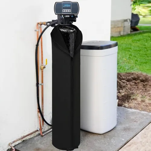Vista 7 de Bitubi Chaqueta de neopreno suavizante de agua, suavizante de agua para exteriores y cubierta para tanque de filtro para evitar la sudoración